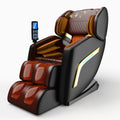 XBJ Massage Chair Full Body, Zero Gravity Shiatsu Massage Chair, Built-in 12 Fixed Rollers, 6 Airbags, Auto Modes, Foot Massage, Calfrest Extension, Speaker, for Living Room, Bedroom, BlackBrown