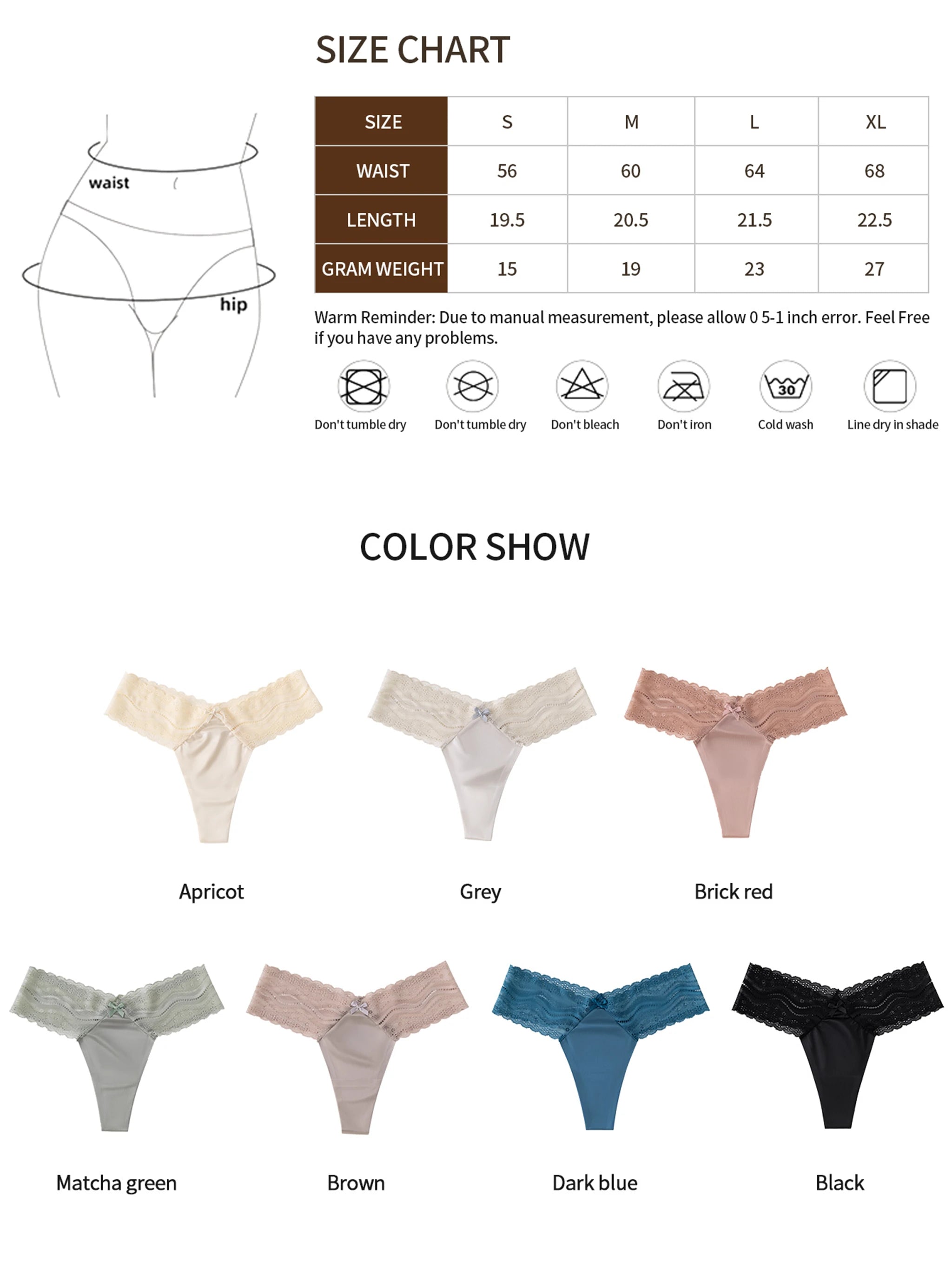 Lace Thongs for Women Breathable Comfort Sexy Womens Underwear Seamless Low Rise T Back Cheeky Ladies Panties 7 Pack